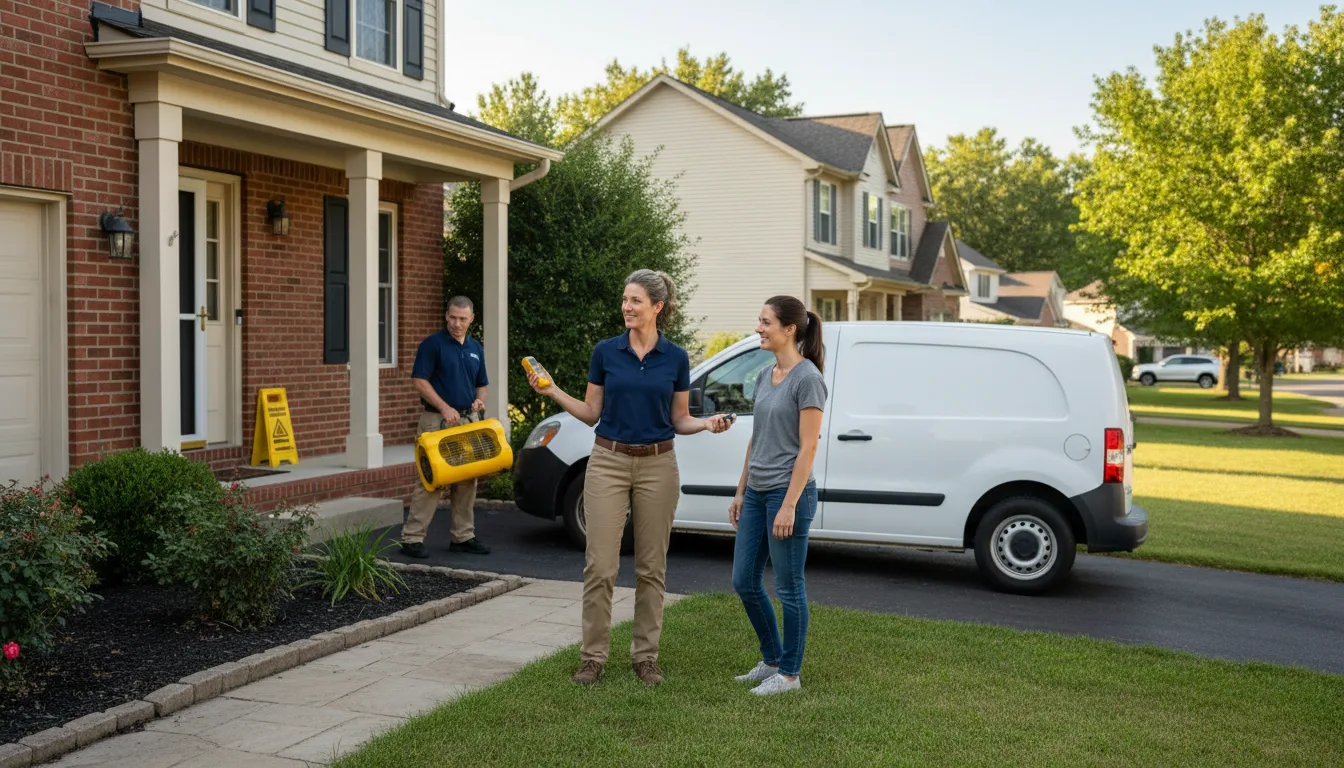 Residential water damage restoration in Saint Francisville, LA